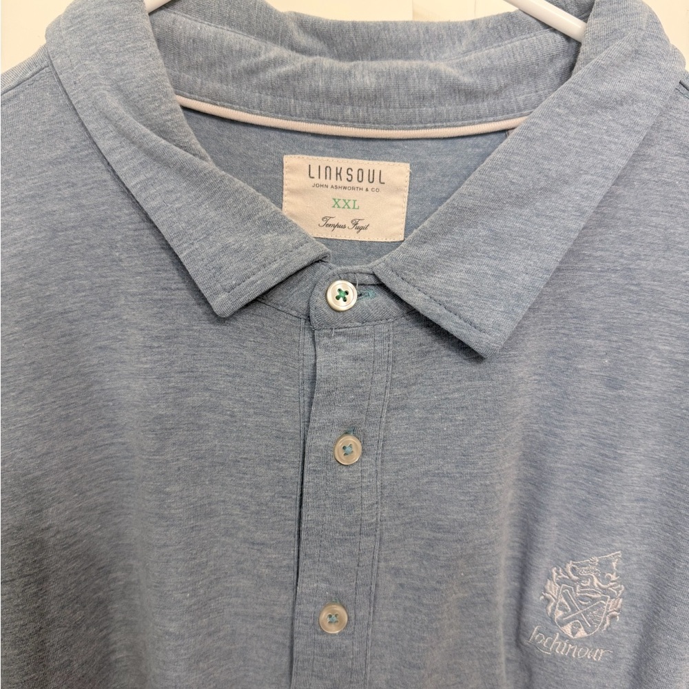 Linksoul Heathered Gray Polo Shirt